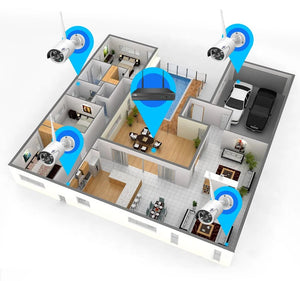 Hiseeu Wireless IP Camera 3MP Waterproof Indoor Outdoor Security WiFi Kit - stepyours.com
