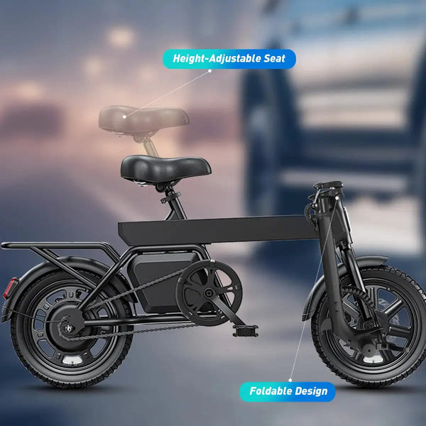 Dyu Mini Folding Electric Bike for Custom Setups — product view 8