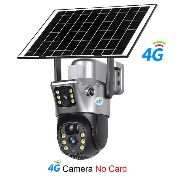 V380 Pro Solar Camera - Dual Lenses 8MP 4K 4G WiFi Night Vision - stepyours.com