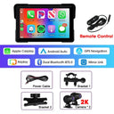 Jansite Moto Screen - Wireless CarPlay Waterproof - 7 inch 2K DVR 32G product image