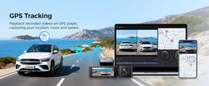 AZDOME M550 Pro Dash Cam 5.8GHz WiFi 4K 2.5K GPS IR Night Vision 3.19in - stepyours.com