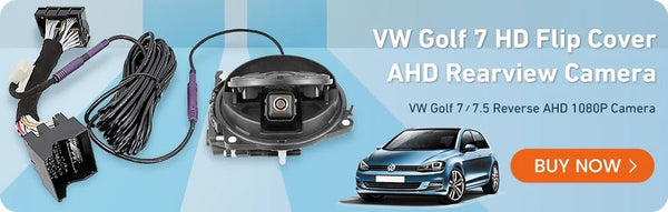 170 Degree AHD 1080P Flip Emblem Rear View Camera For VW Golf 6 7 8 - stepyours.com
