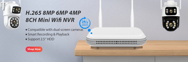 BESDER O-Kam Pro - Dual Screen 4K Outdoor PTZ WiFi Camera With Human Detection by stepyours.com
