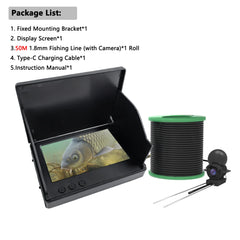 Dodosee Handheld 1080P Fish Finder 4.3 Inch LCD Depth Camera With Night Vision - stepyours.com