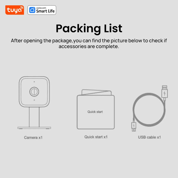 Tuya Smart 1080p WiFi Security Camera With 2 Way Audio And Motion Tracking by stepyours.com