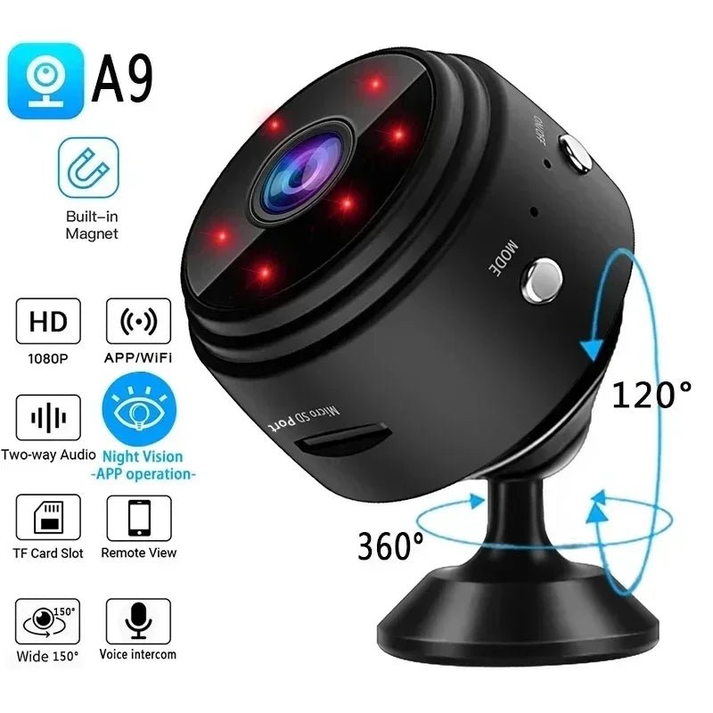 A9 Mini Camera - 1080P WiFi Security for Home Surveillance and Remote Monitoring - stepyours.com