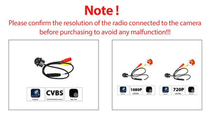 Navifans Rear View Camera 1080P 720P AHD CVBS 170 Wide Angle Night Vision - stepyours.com