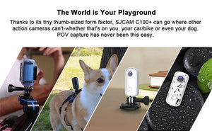 SJCAM C100 Plus Action Camera 4K Waterproof 30M With 2 4G WiFi EIS For Sports - stepyours.com