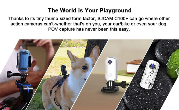SJCAM C100 Plus Action Camera 4K Waterproof 30M With 2 4G WiFi EIS For Sports - stepyours.com
