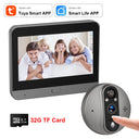 3MP WiFi Smart Tuya Peephole 5000mAh Doorbell Door Eye Camera Infrared Alexa Google Video Intercom Door Cameras Home Security by stepyours.com