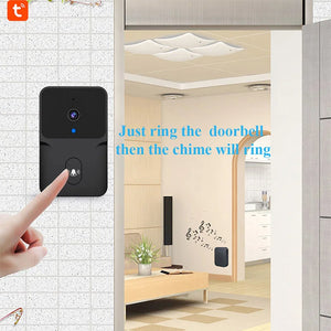 Tuya WiFi Video Doorbell Wireless HD Camera IR Alarm Security Smart Home Door Bell WiFi Intercom for Home by stepyours.com