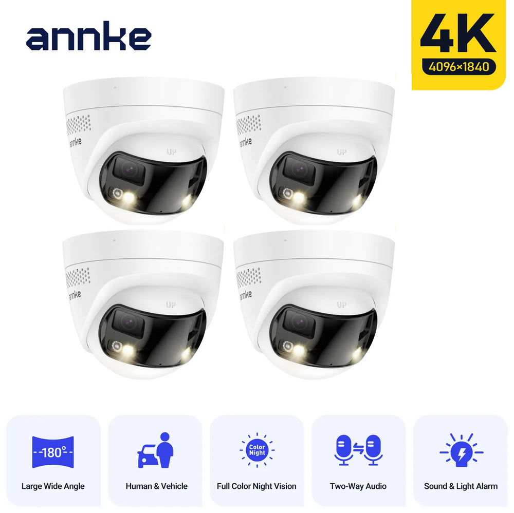 ANNKE 4K 8MP Dual - Lens Outdoor PoE Camera - 180 - Degree Wide View - stepyours.com
