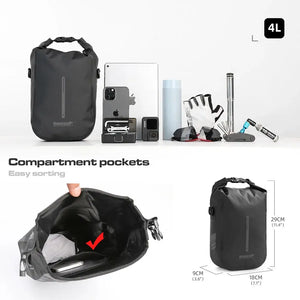 Rhinowalk Bike Front Fork Bag Waterproof 4L-6L Pack Quick Release For MTB Road Bike Scooter Cycling Shoulder Bag Storage Bag