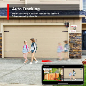 Outdoor WiFi PTZ Camera 8x Optical Zoom Three Lens Dual Screen CCTV IP - stepyours.com