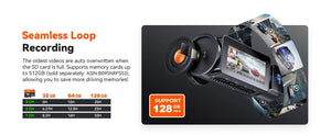 Sherway 3 Channel 4K Car Dash Cam With GPS Recorder 170 Degree Front Lens LCD - stepyours.com
