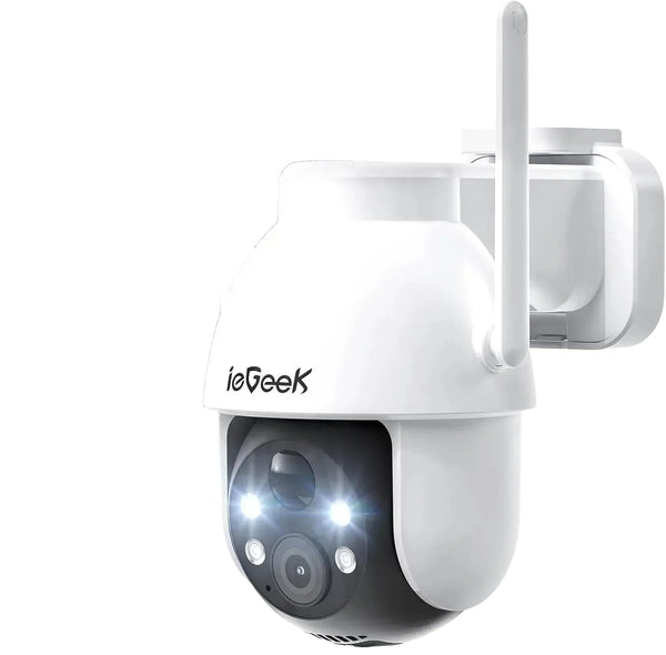IeGeek 2K 360 PTZ Outdoor Solar Surveillance Camera With PIR Motion Alerts - stepyours.com