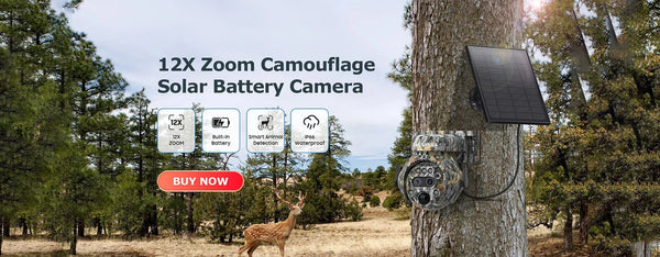 Shiwojia 12X Zoom 4K Solar Camera With Dual Lens 4G 360 Degree View - stepyours.com
