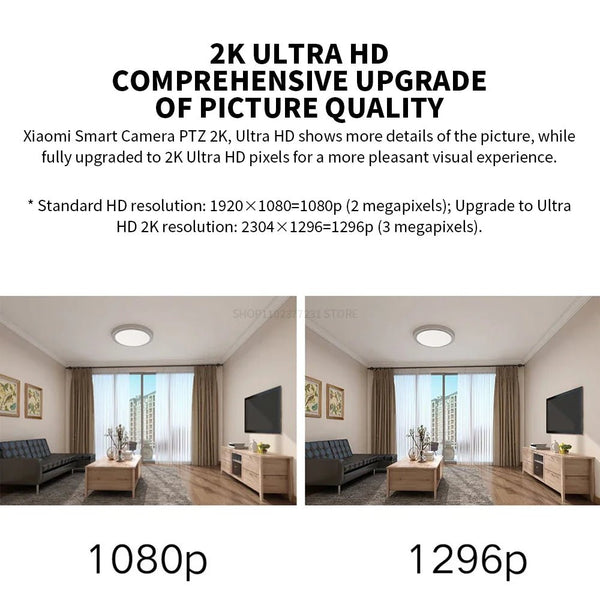 Xiaomi 360 Degree PTZ 2K AI Security Camera - Night Vision And Human Detection - stepyours.com