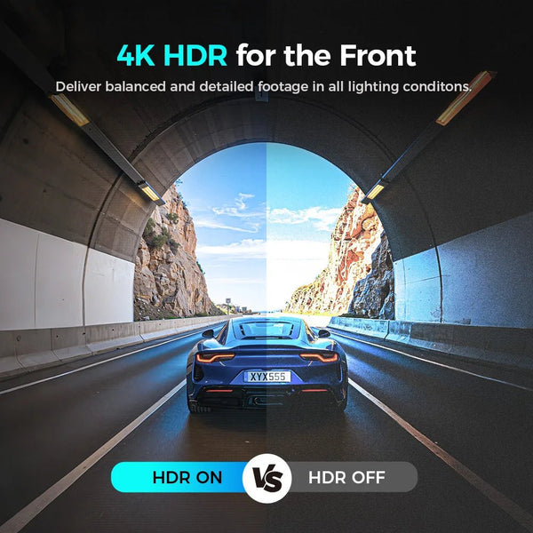 DDPAI N5 Dual 4K HDR Dash Cam Front And Rear AI Night Vision WiFi 6 GPS ADAS - stepyours.com