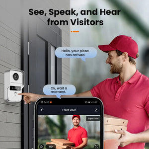 Tuya Smart 1080P Doorbell Camera WiFi Wireless IR HD Video Door Bell Phone Intercom with RJ45 to POE Optional Lock Unlock Module by stepyours.com