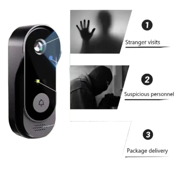 Tuya WIFI Camera Doorbell HD Video Intercom Outdoor Wireless Waterproof Door Bell Security Protection IR Night Vision Smart Home by stepyours.com