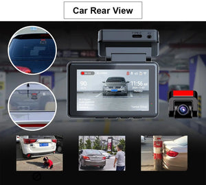 4K Dash Cam With GPS Dual Lens Night Vision 24 Hour Parking - stepyours.com