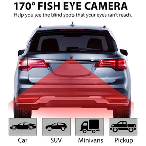 1080P Car Rear View Camera 170 Degree Wide Angle Night Vision Waterproof - stepyours.com