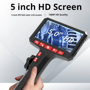 3.9mm HD Two Way Rotary Endoscope Camera 360 1080P 5.0 Inch IPS Screen Hooks - stepyours.com