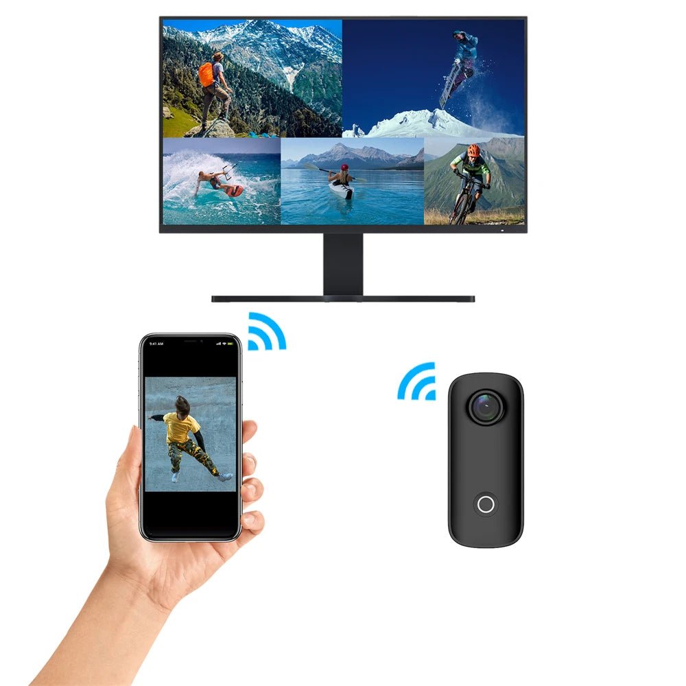 SJCAM C100 Plus Action Camera 4K Waterproof 30M With 2 4G WiFi EIS For Sports - stepyours.com