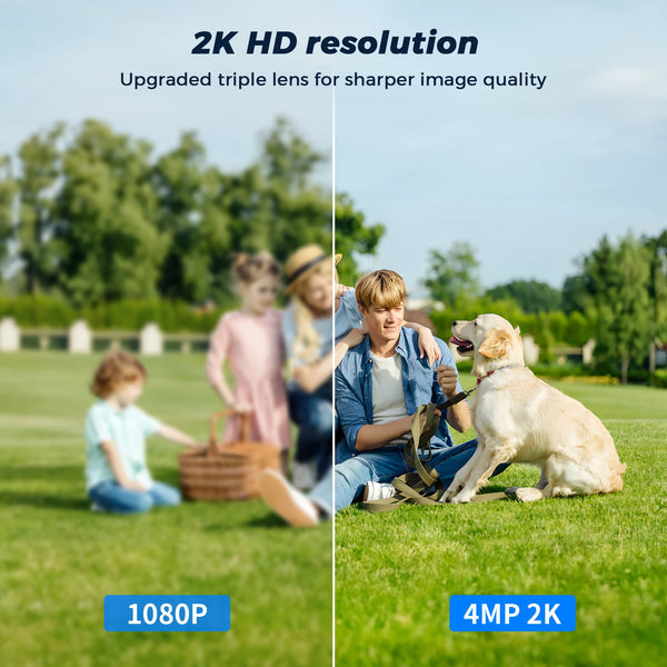 4MP Outdoor WiFi Camera 2K PTZ Night Vision IP Surveillance ICSee App - stepyours.com