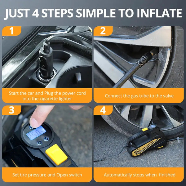 Corded Car Tire Inflator Pump — product view 6
