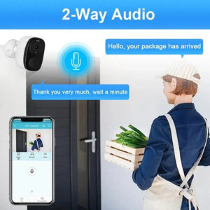 HEIYOUCAM BW4 Wireless Outdoor Security Camera - 2K 3MP Battery 2 Way Audio - stepyours.com