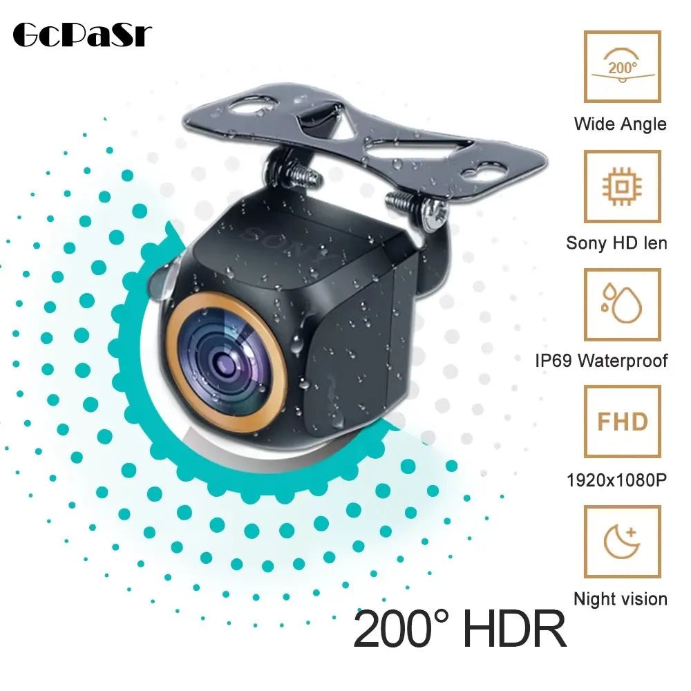 Rear View Camera 200 Degree AHD 1920X1080P Golden Fisheye Lens HDR Night Vision - stepyours.com