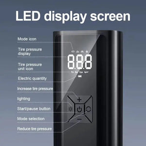 Portable LCD Car Tire Inflator — product view 4