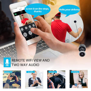 5MP Door Eye IP POE Camera Mini Peephole 1.66mm Lens Motion Detection Video-eye Viewer Intercom Home Security Surveillance Cam by stepyours.com