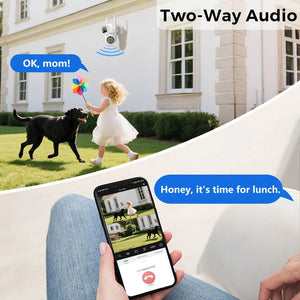 4K Outdoor Dual Lens PTZ WiFi Security Camera With 5X Zoom And Smart Tracking - stepyours.com