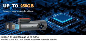 4K Dash Cam With WiFi GPS Mini Front Car DVR 24H Parking G Sensor - stepyours.com