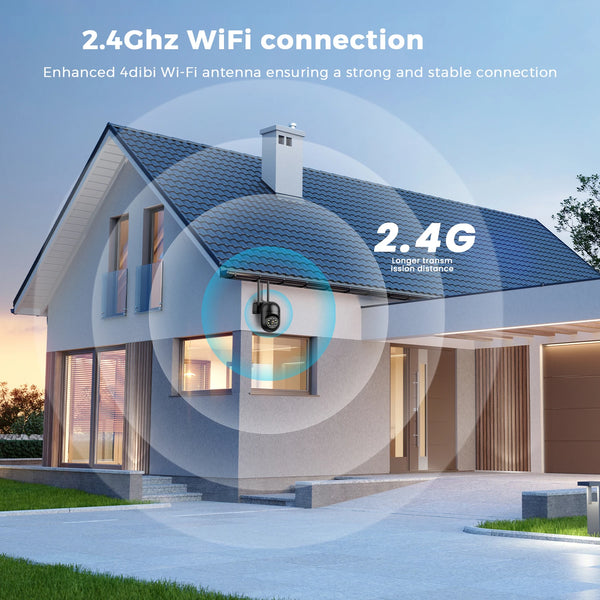 4MP Outdoor WiFi Camera 2K PTZ Night Vision IP Surveillance ICSee App - stepyours.com