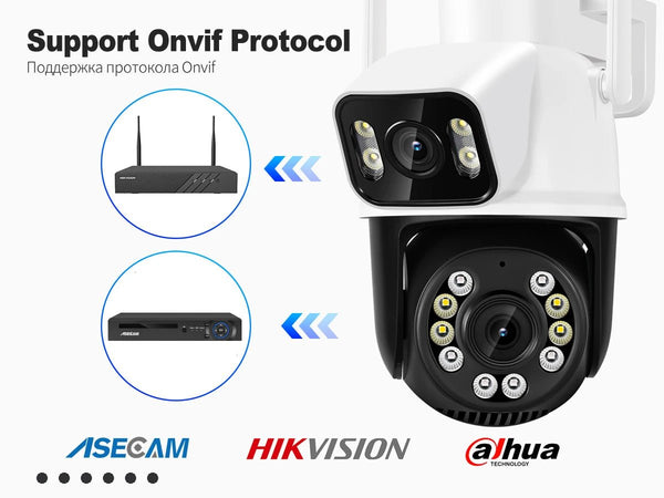 ASECAM 12MP 6K WiFi Camera - 8X Zoom With AI Human Detection Auto Tracking - stepyours.com