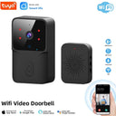 Tuya WiFi Video Doorbell Smart Home Door Bell Wireless Rechargeable Battery Outdoor HD Camera Two-Way Audio Visual Doorbell by stepyours.com