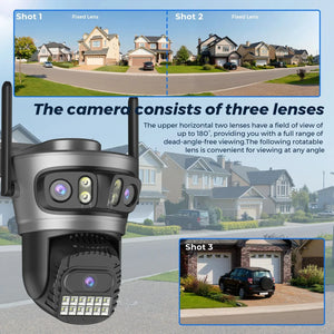 Okam Pro 15MP WiFi Outdoor Camera Auto Tracking 5X Digital Zoom PTZ Surveillance - stepyours.com