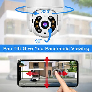 A8 8MP 4K PTZ Outdoor Wireless IP Camera - Smart AI Auto Tracking