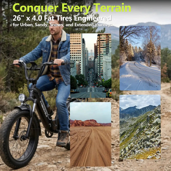 Cybervelo Electric Fat Tire Ebikes — product view 6