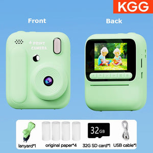 Kids Color Printing Instant Camera 32GB 1080P Digital Photo Video Gift - stepyours.com