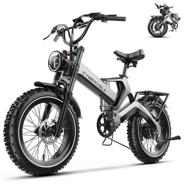 Cybervelo Fat Tire Foldable Ebike — product view 12