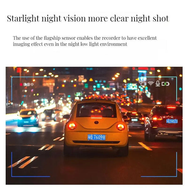 CZSKY 2K 1440P WiFi Dash Cam Car DVR Night Vision WDR Voice Control Parking Mode - stepyours.com