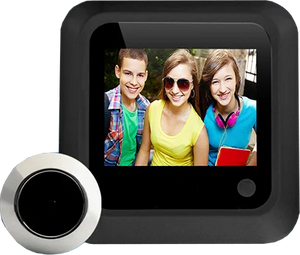 2.4’ Hidden Peephole 120° Intelligent Digital Door Viewer Monitor Take Picture Anti Cat Eye Peek Camera 240*320 visual doorbell by stepyours.com