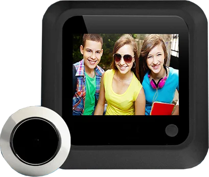 2.4’ Hidden Peephole 120° Intelligent Digital Door Viewer Monitor Take Picture Anti Cat Eye Peek Camera 240*320 visual doorbell by stepyours.com