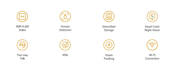IMOU DK7 3MP Outdoor WiFi Camera With Color Night Vision Smart AI Detection - stepyours.com