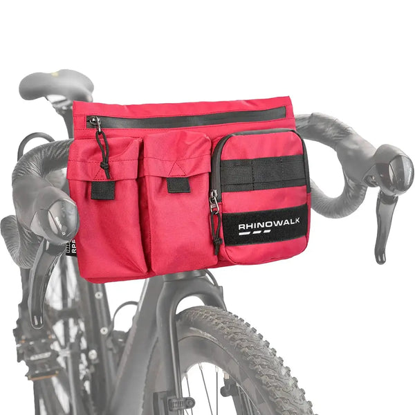 Rhinowalk Bike Handlebar Bag 2L Big Capacity Cycling Bag Front Tube Pannier Basket Shoulder Fannt Pack MTB Road Accessories